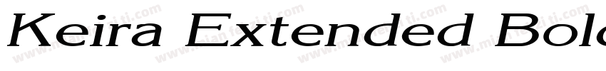 Keira Extended Bold Italic字体转换